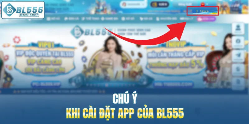 chú ý cài đặt app