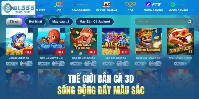 thế giới bắn cá đầy màu sắc